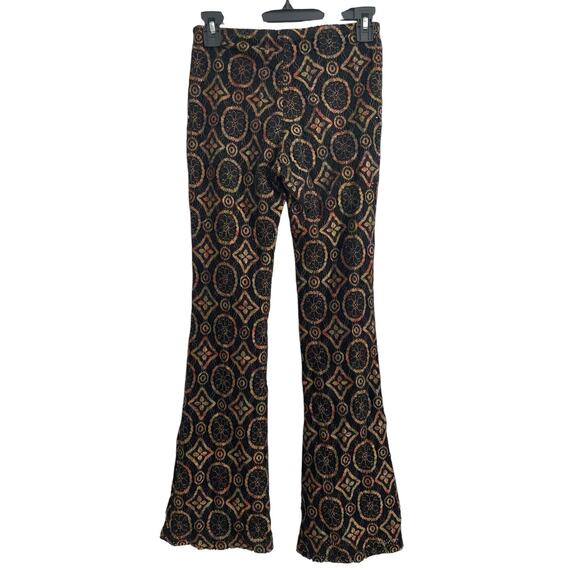 VTG Mercury Flare Leg Pants Womens M Mesh Lace Boho Festival Hippie Indie Grunge - Picture 2 of 10